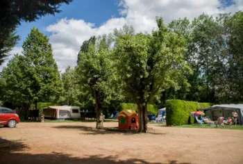 Stellplatz - Stellplatz + 1 Person + 10 Ampere Strom - Camping Le Clos Auroy