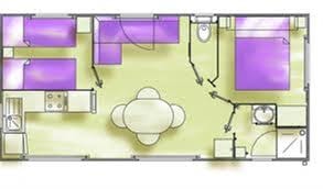 Mobil-home Grand Confort 2 bedrooms