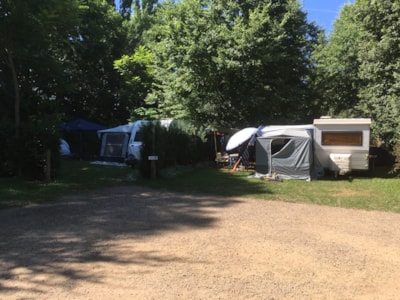 2-person pitch with electricity