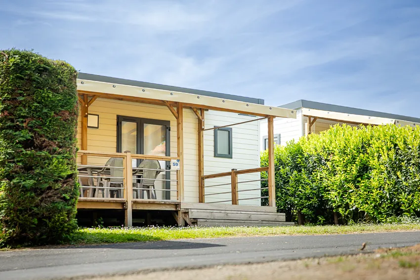 Location - Mobil-Home Premium-2 Chambres D - Flower Camping Le Clos Auroy