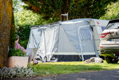 2-person pitch with electricity