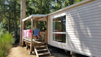 Mietunterkunft - Mobilheim Confort 25M² + Überdachte Terrasse (2 Zimmer) - Flower Camping Le Belvédère