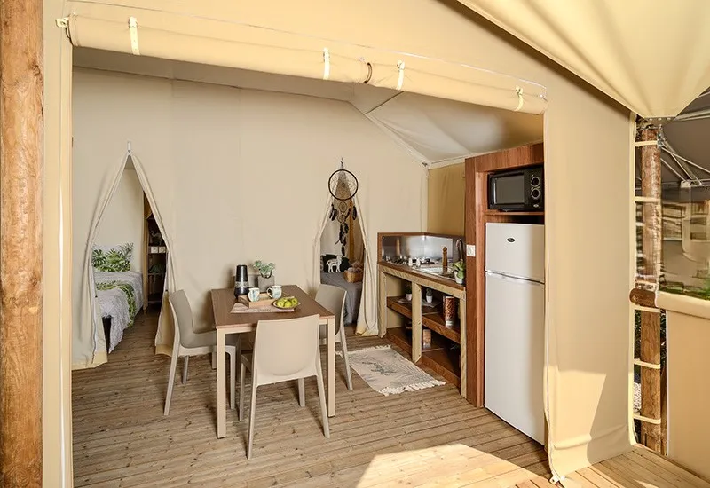 Tente Jungle - Gamme Standard / 2 Chambres Sans Sanitaires
