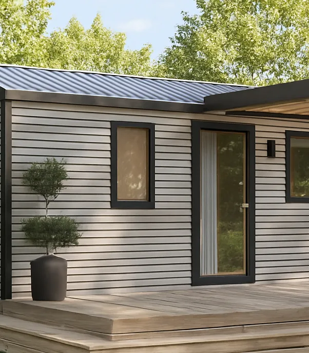 Location - Mobil-Home Brezons Premim + 41M2 (4Ch 8 Pers) Et 2 Sdb Vue Lac - Flower Camping Le Belvédère - Auvergne - Cantal