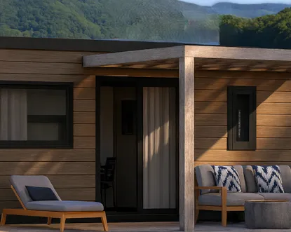 Mobil Home Serac Premium + 36M2 (3Ch 6 Pers) Vue Lac