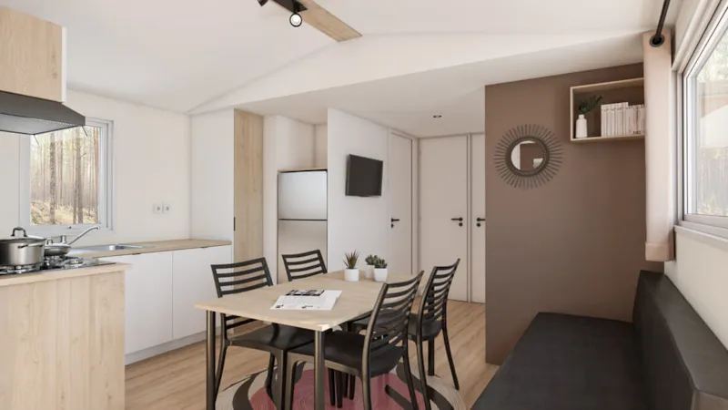 Mobil-Home Brezons Premium  41M2 - Climatisé (4Ch 8 Pers) 2 Sdb - Vue Lac