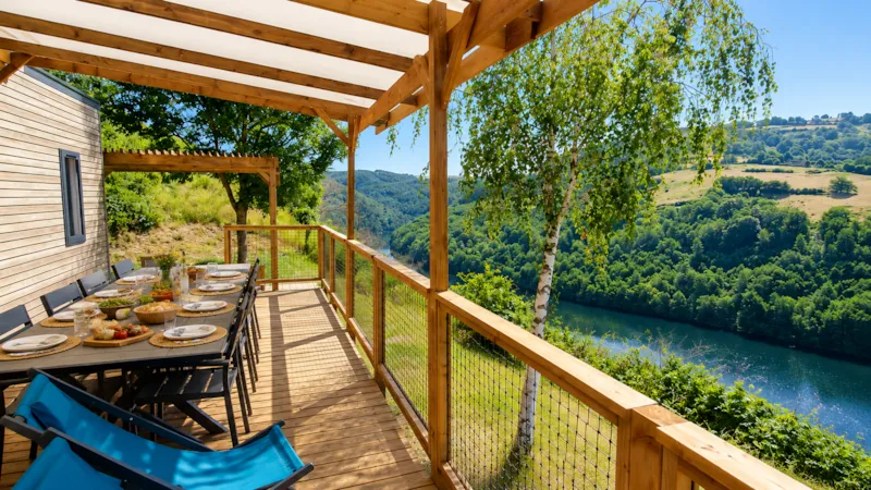 Mobil-Home Brezons Premium  41M2 - Climatisé (4Ch 8 Pers) 2 Sdb - Vue Lac