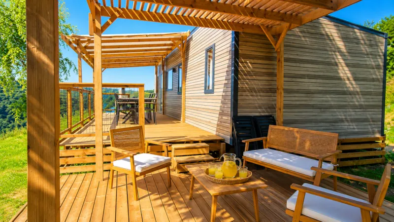 Mobil-Home Brezons Premium  41M2 - Climatisé (4Ch 8 Pers) 2 Sdb - Vue Lac