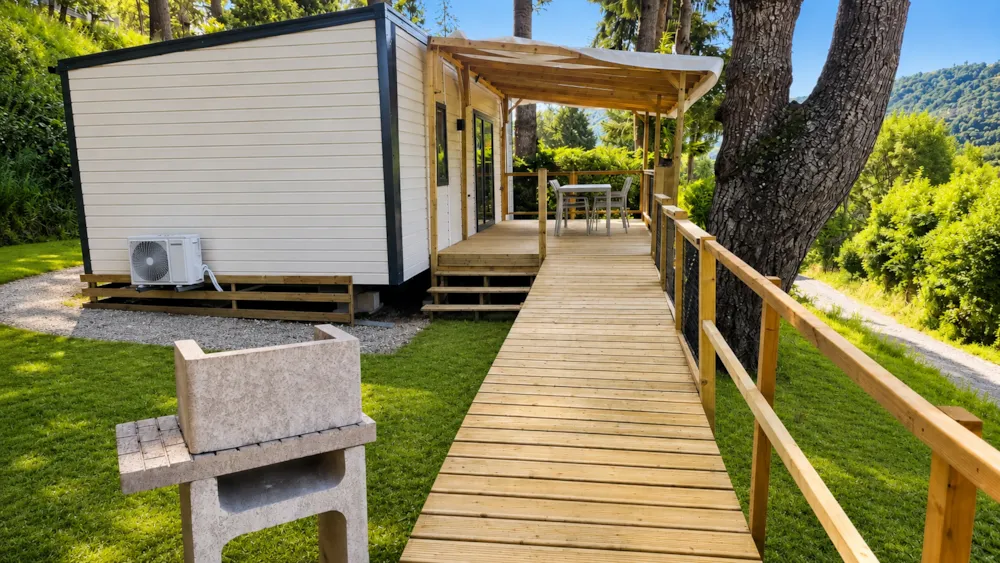 Location - Mobil Home Pmr Premium 35M² - Climatisé (2Ch 4Pers) - Flower Camping Le Belvédère - Auvergne - Cantal