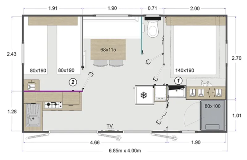 Mobil Home - Lodge De La Garde