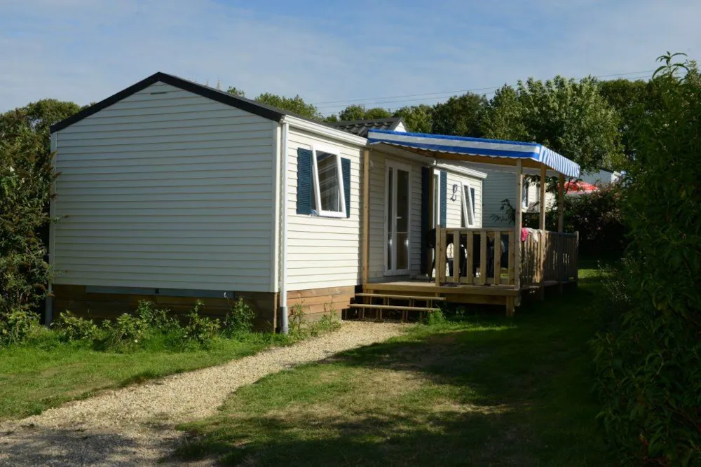 Location - Mobil Home Florès 34M² - 3 Chambres - Camping Les Peupliers