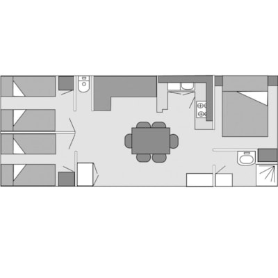 Florès mobile home, 34m² - 3 bedrooms HOTEL FORMULA — 5