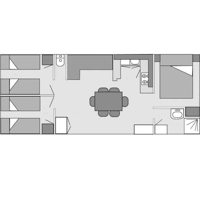 Mobil Home Florès 34M² - 3 Chambres