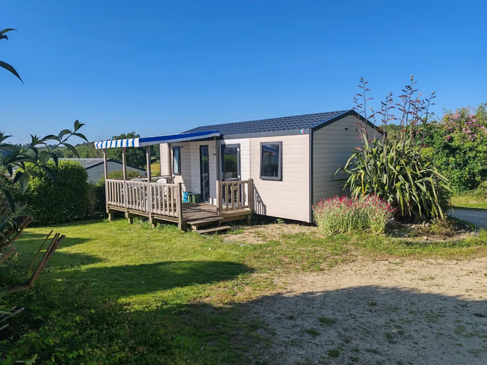 Location - Mobil Home Modulo 27M² - 2 Chambres Formule Hôtelière - Camping Les Peupliers