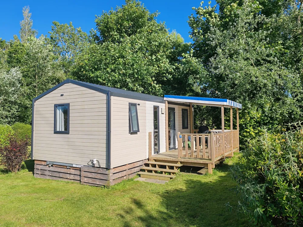 Location - Mobil-Home Modulo 27 M² - 2 Chambres - Camping Les Peupliers