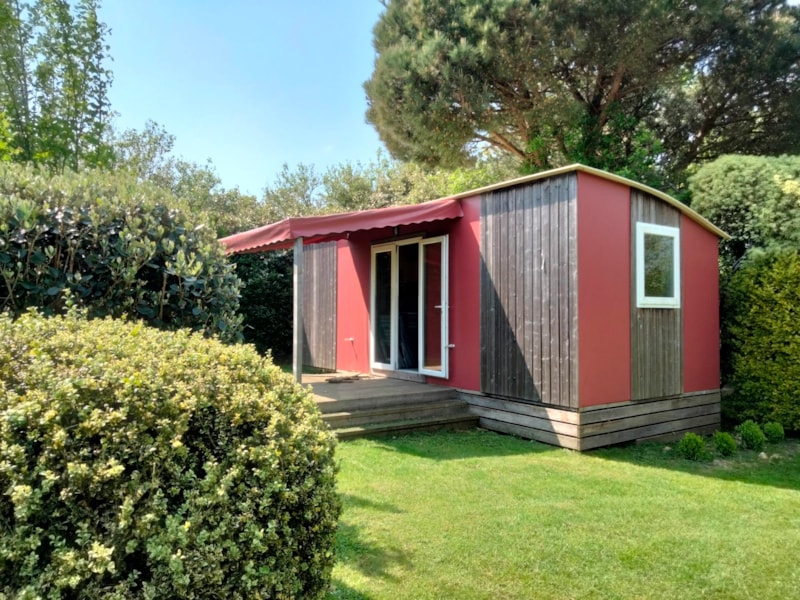 Mobilheim Elite Toile & Bois 21m² - 2 Zimmer  - ohne Sanitäranlagen HOTELFORMEL