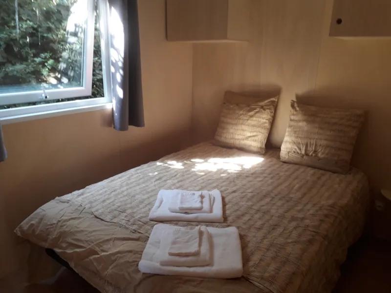 Mobil Home Elite Toile & Bois 21M² - 2 Chambres - Sans Sanitaires Formule Hôtelière