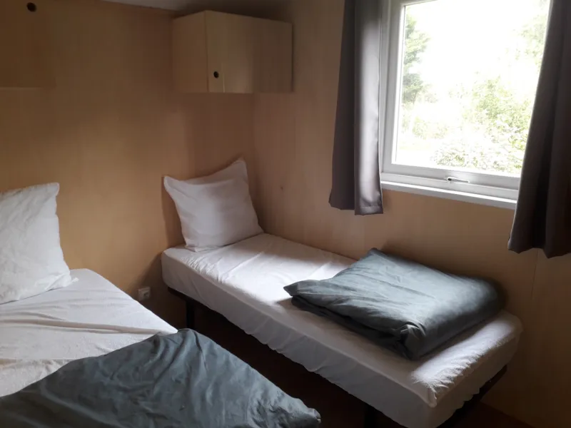 Mobil Home Elite Toile & Bois 21M² - 2 Chambres - Sans Sanitaires