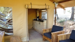 Huuraccommodatie(s) - Eco-Lodge Savane - Camping Charlemagne