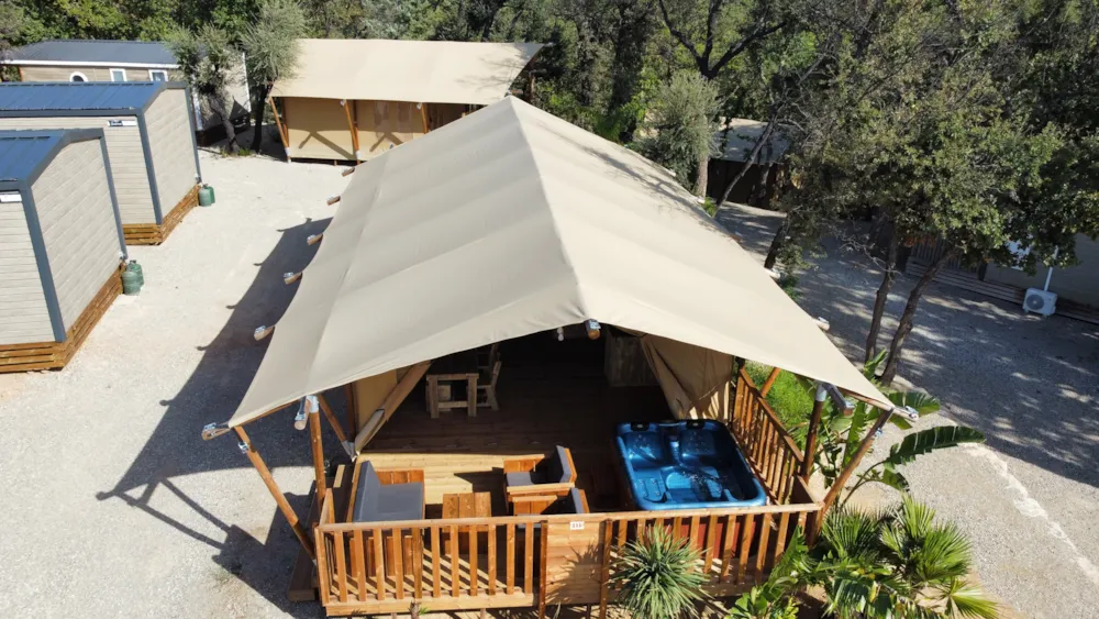Accommodation - Eco-Lodge Woody 3 Bedrooms - Camping Charlemagne
