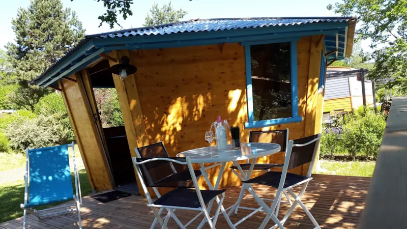 Cabane Robinson 15M² (1Ch - 2 Pers) + Terrasse 14M² + Côté Rivière