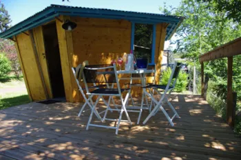 Accommodation - Cabin Robinson 15M² - 1 Bedroom - Bathroom + Terrace 14M² - Flower Camping La Rochelambert