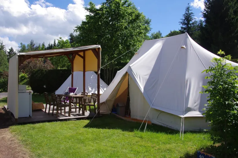 Tente Nomade 36M² 2 Chambres + Terrasse 10M² - Sans Sanitaire