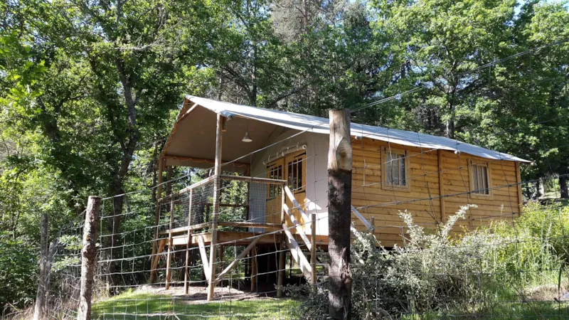 Lodge Bois 4 Saisons Confort 37M² (2 Chambres) Dont Terrasse Couverte 12M² + Côté Rivière