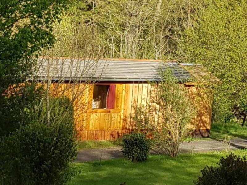 Wooden hut Trappeur Confort 17 m² - 1 bedroom -  terrace 30m² - with bathroom