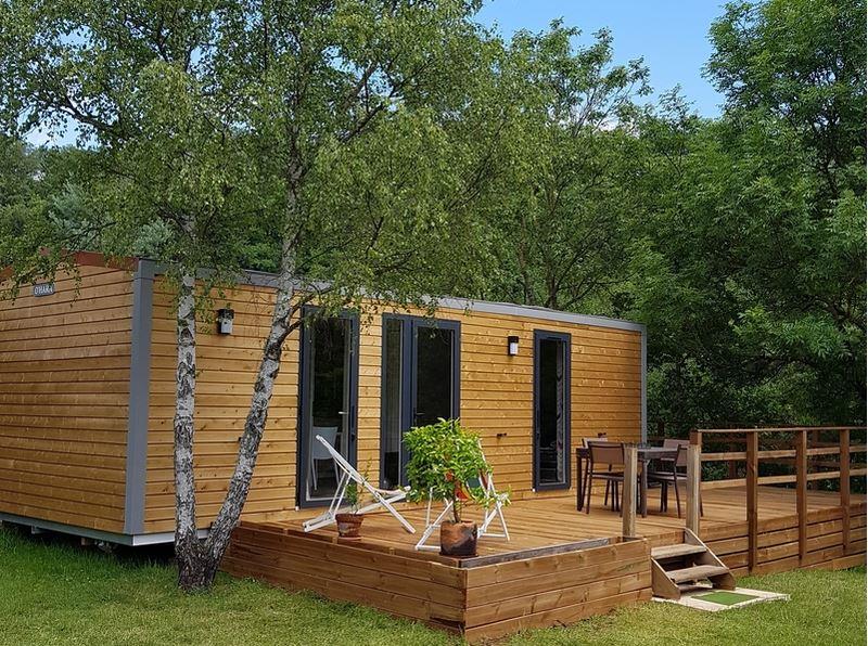Location - Mobil-Home Premium 32M² (2 Chambres) + Terrasse 38M² + Tv + Lv + Bbq - Camping La Rochelambert