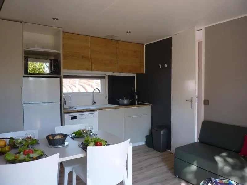 Mobil-Home Premium 32M² (2 Chambres) + Terrasse 38M² + Tv + Lv + Bbq + 2Sdb