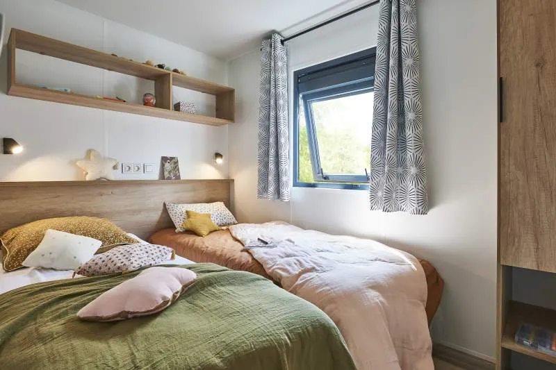 Mobil-Home Premium 37M² 3 Chambres + Terrasse + Tv + Lv + Bbq + 2Sdb + Quartier Piéton