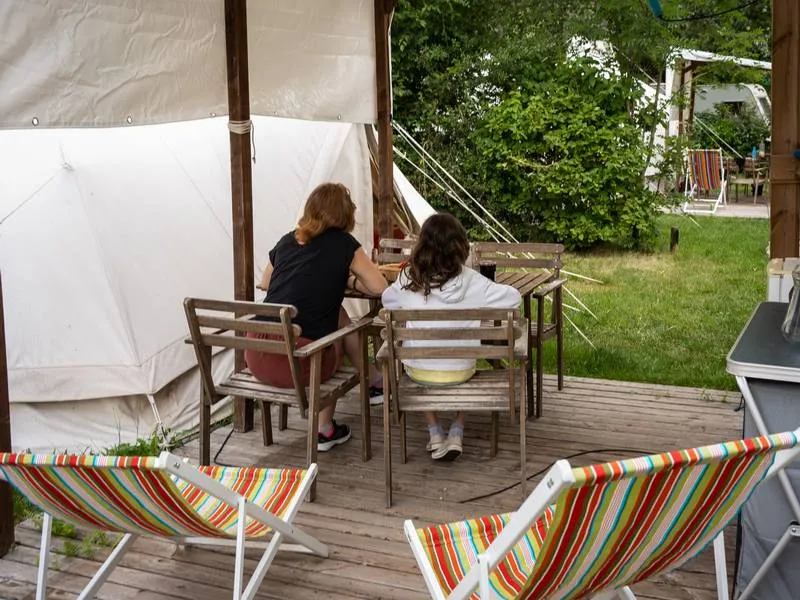 Tente Nomade 36M² 2 Chambres + Terrasse 10M² - Sans Sanitaire