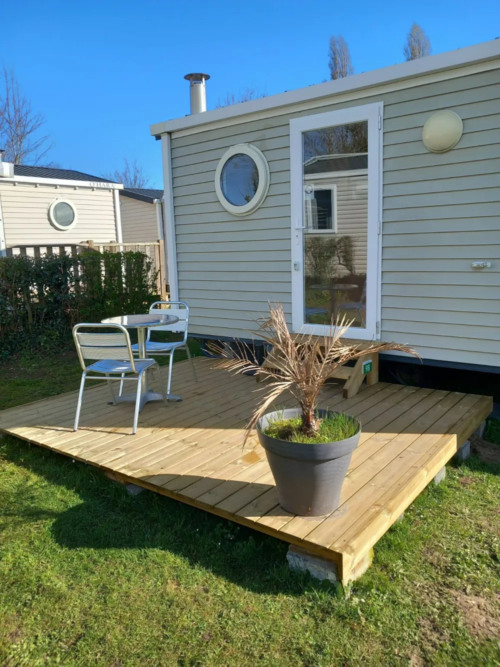 Location - Mobil-Home Confort 1 Ch. - Terrasse Non Couverte - 20 M2 - Camping de la Baie          Sites et Paysages - Baie de Somme