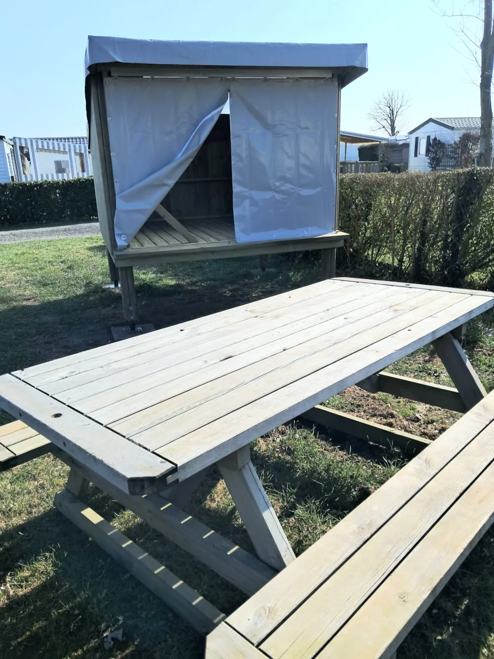 Emplacement - Cabane  Insolite Nature-  2 Pers (Tente Supplémentaire Obligatoire Au Delà De 2 Personnes) - Camping de la Baie          Sites et Paysages - Baie de Somme