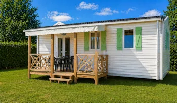 Mietunterkunft - Mobilheim Confort+ 2 Zimmer. - Überdachte Terrasse - 30 M2 - Camping de la Baie          Sites et Paysages - Baie de Somme