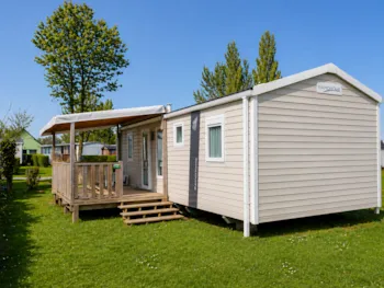 Location - Mobil-Home Premium 3 Ch. - Terrasse Couverte - 35 M2 - Camping de la Baie          Sites et Paysages - Baie de Somme