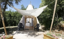 Accommodation - Tent Tipy - 2 Bedrooms - Without Bathrooms - Domaine de La Genèse