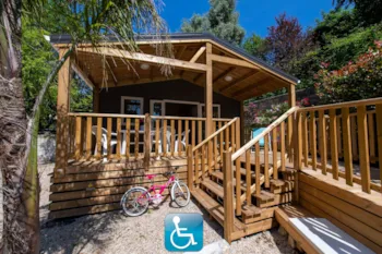 Mietunterkunft - Chalet Origan (2 Zimmer + Zelttuchanbau) - Parc des Maurettes