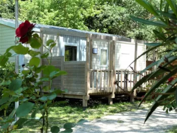 Mietunterkunft - 'Handi' Cottage - 34M2 - 2 Zimmer + Klimaanlage (2 Erwachsene + 2 Kinder) - Camping La Coutelière