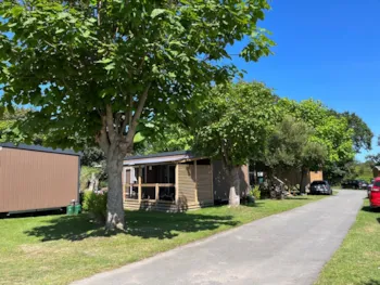 Mietunterkunft - Mobil Home Prestige Jardin  3 Schlafzimmer - 2 Badezimmer - 40Qm² - Camping de la Plage de Cleut Rouz