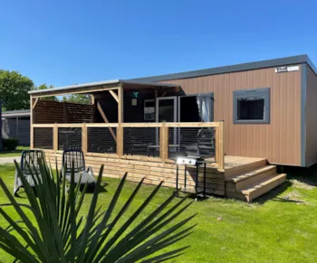 Mietunterkunft - Mobil Home Prestige Jardin  3 Schlafzimmer - 32Qm² Neu 2025 - Camping de la Plage de Cleut Rouz