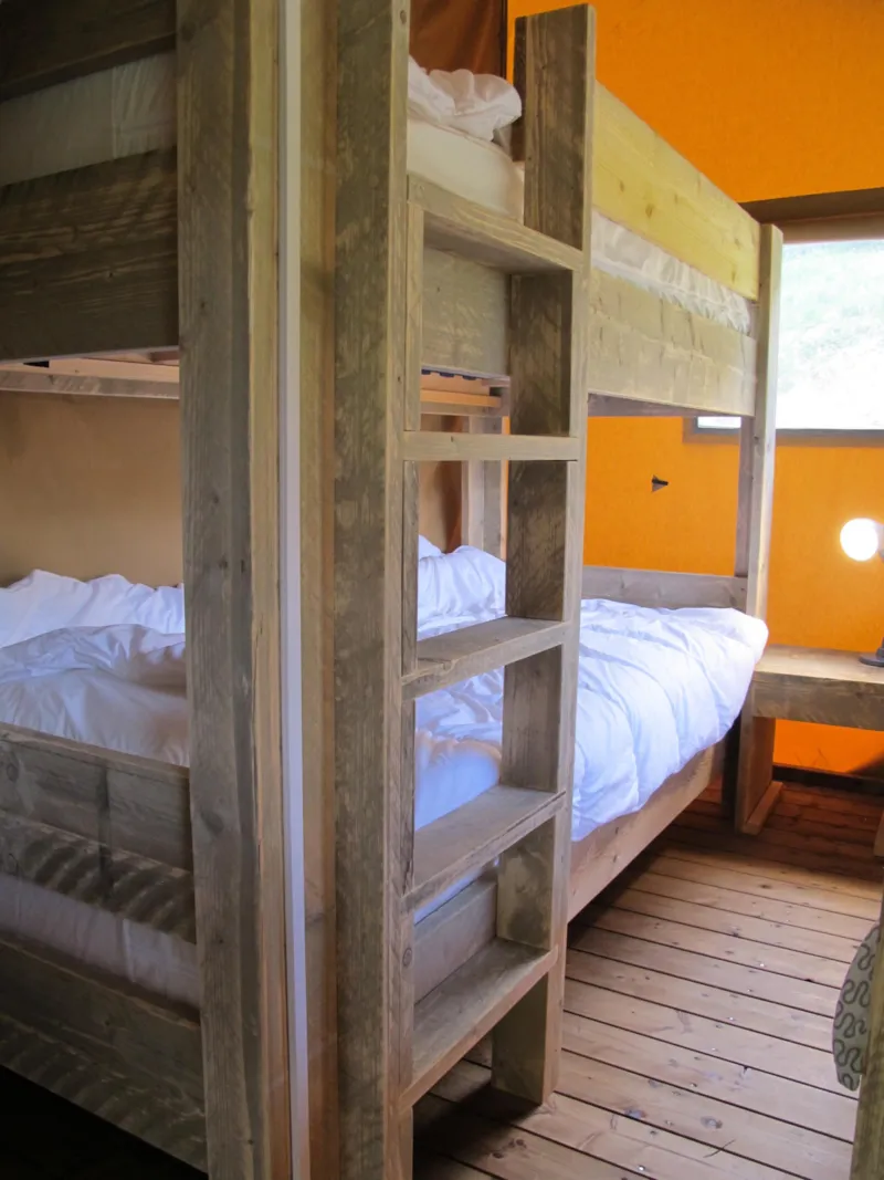 Tente Safari, (Sans Sanitaires Privatifs), 2 Chambres.