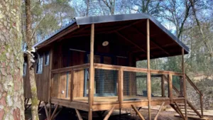 Locatif - Lodge CAPE TOWN - 2 bedrooms - Air conditioning + Dishwasher - Camping Le Gallo Romain