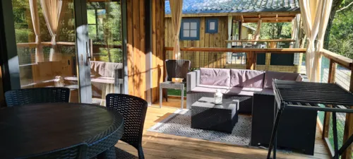 Location - Lodge Cape Town - 2 Chambres - Clim + Lave Vaisselle - image n°3 - Camping Le Gallo Romain