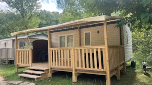 Locatif - Mobile home IRM Confort Compact - Air conditioning - 2 bedrooms - Camping Le Gallo Romain