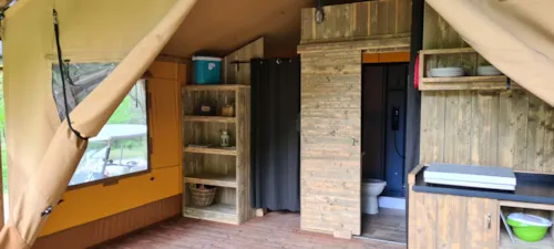 Location - Tente Safari - 2 Chambres - image n°3 - Camping Le Gallo Romain