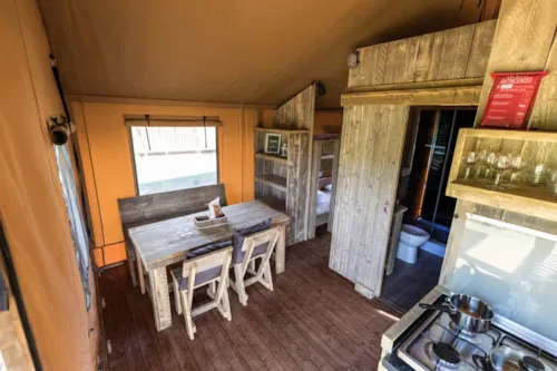 Location - Tente Safari - 2 Chambres - image n°7 - Camping Le Gallo Romain