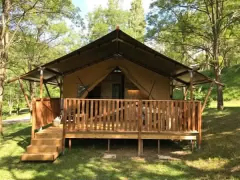 Location - Tente Safari - 2 Chambres - image n°1 - Camping Le Gallo Romain