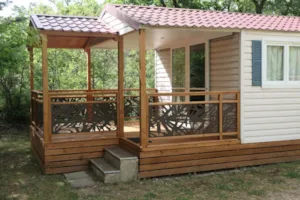 Locatif - Mobil-home Louisiane - 30 m² - 2 chambres - Camping Les Ephélides